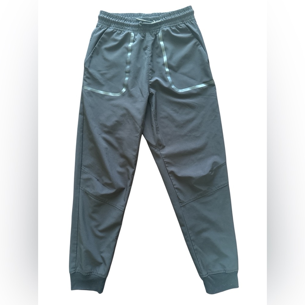 Zara Kids Boys 13-14 Black Athletic Joggers Sporty Pockets Drawstring Waist